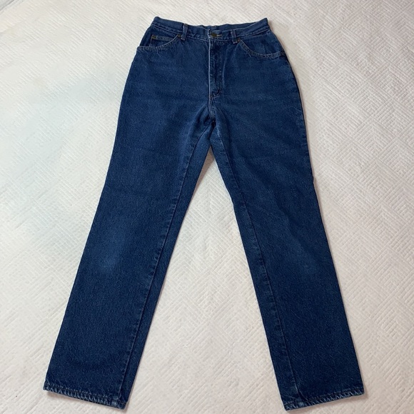 VTG L.L. Bean Flannel Lined Boyfriend Style Jeans, Red Tartan Plaid, Women’s 12 - Picture 3 of 16